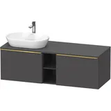 Duravit D-Neo Konsolenwaschtischunterbau wandhängend Graphit Matt 1400x550x459 mm - DE4950L34490000 DE4950L34490000