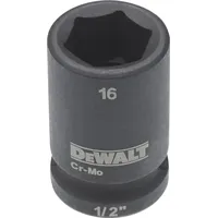 DeWalt Steckschlüssel kurz 16mm 1/2 schlagfest