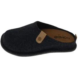 ROHDE Herren Pantoffel Hausschuh Softfilz Wechselfußbett Lucca-H 6940, Größe:47 EU, Farbe:Blau