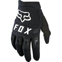 Fox YTH Dirtpaw Glove Schwarz-Weiss XS