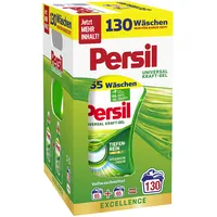 Persil Universal Kraft-Gel Flüssigwaschmittel (130 Waschladungen), Vollwaschmittel mit hochwirksamer Tiefenrein-Plus Technologie, 92% biologisch abbaubare Inhaltsstoffe*