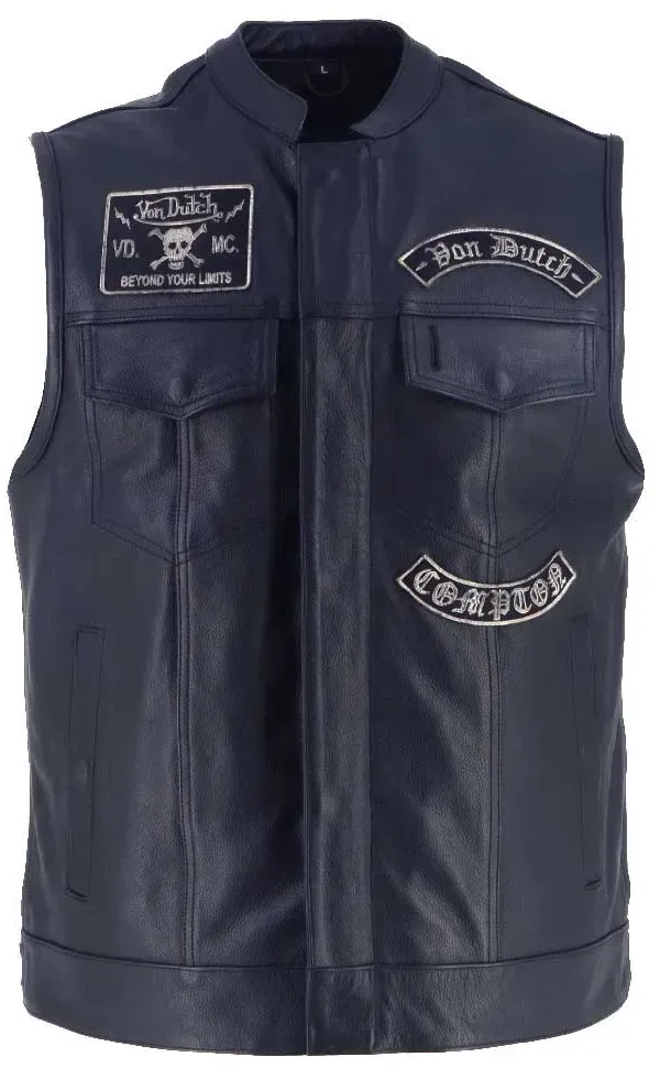 Helstons Apache Leder Weste - Black - M