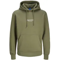 JACK & JONES Herren Hoodie Kapuzenpullover JORVESTERBRO Relaxed Fit S-XXL, Größe:M, Farbe:Kalamata 12241687