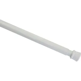 GARDINIA Spannstange, Metall-Stange, Ausziehbar, ohne Bohren und Schrauben, Ø 23/26 mm, Länge 90-140 cm, Weiß