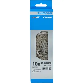 Shimano Unisex – Erwachsene E-Bike-Kette CN-E6090 10-Fach, Schwarz, Einheitsgröße