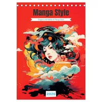 Calvendo Manga Style (Tischkalender 2026 DIN A5 hoch), CALVENDO