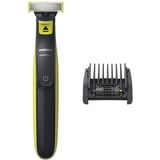 Philips OneBlade verfügt über einen 5-in-1 verstellbaren Kamm, Trimmer, Rasierer und Elektrorasierer für Herren, QP2724/20. Grün