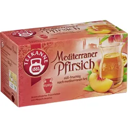 Teekanne Früchtetee Mediterraner Pfirsich 20 Teebeutel (50 g)