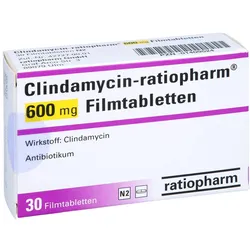 CLINDAMYCIN-ratiopharm 600 mg Filmtabletten 30 St