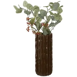 Möbel Kraft Vase ¦ braun ¦ Steinzeug ¦ Maße (cm): H: 31 Ø: 12.5