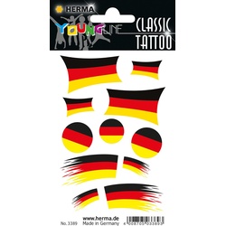 Herma, Etiketten, Tattoos Deutschland Fahnen
