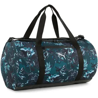 Puma Sporttasche AT ESS GREEN TERRAINS Barrel Bag Green Terrain - Black - AOP