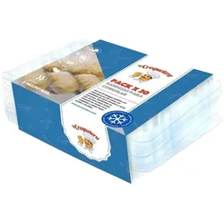 La Croquetera - Packung mit 20 wiederverwendbaren Tabletts für 200 Krokettenteige