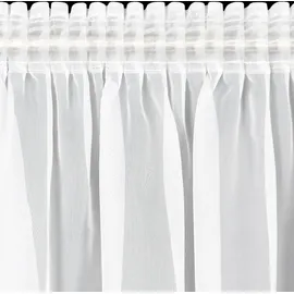 Eurofirany Gardine LUCY weiß 400x270 Kräuselband - Weiß