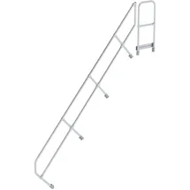 MUNK zweiter Handlauf für Treppe mit Plattform 45° 13 Stufen