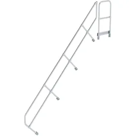 MUNK zweiter Handlauf für Treppe mit Plattform 45° 13 Stufen