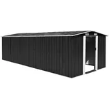 vidaXL Geräteschuppen 5,66 x 2,45 m anthrazit