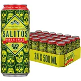 SALITOS Original Tequila Biermix, 24 x 0,5l Dosen Einweg, Biermischgetränk mit Tequila-Geschmack, tropisch-fruchtige Note, 5,9% Vol. – Perfekt für einen Abend mit seinen Freunden