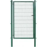 Arvotec Zauneinzeltür ARVOTEC "ESSENTIAL", grün, B:120cm H:200cm, Metall, Tore, Breite: 100 - 120 cm, Höhe: 80 - 200 cm, zum Einbetonieren