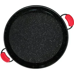Briebe PAN55 Paellapfanne Valenciana 55cm, Emaillierter Antihaft-Stahl, 16 Portionen Paella