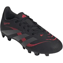 adidas Predator Club FG/MG J CBLACK/GREFOU/LUCRED, 37 1⁄3 - 37 1⁄3