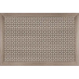 HEXIM Heizkörperverkleidung MDF & HDF - Dekorative Heizkörperabdeckungen in unterschiedlichen Größen & Muster - Heizung Verblendung (Frontblend... - Braun