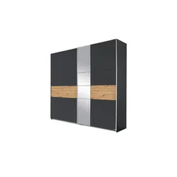 Schwebetürenschrank   Korbach ¦ grau ¦ Maße (cm): B: 261 H: 210 T: 59.0