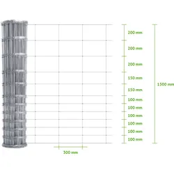 MR-Shop Wildzaun Knotengeflecht 150/12/30 M
