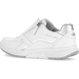 Gabor Rollingsoft Damen Sneaker Low Weiß/Silber 40