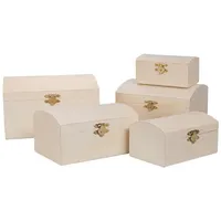 Ideen mit Herz | Holz-Boxen-Set | Truhen | Miniatur-Holztruhen