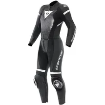 Dainese Fulminea Damen 2-Teiler Motorrad Lederkombi, schwarz/weiß, 42
