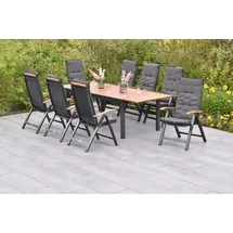 merxxhandels Tilos Ausziehtisch 180/250 x 100 x 75 cm Graphit