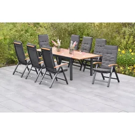 merxxhandels Tilos Ausziehtisch 180/250 x 100 x 75 cm Graphit