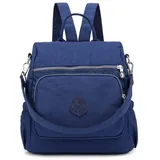 Estwell Rucksack Damen Elegant Schulrucksack Damenrucksack Handtasche Daypack Wasserdicht Nylon Mädchen Schultasche Reiserucksack Anti Diebstahl Rucksäcke, Dunkelblau