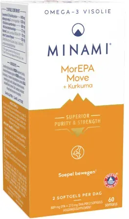 Minami MorEPA Move + Kurkuma Nahrungsergänzungsmittel 60 Kapseln