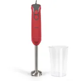 LUXUS STABMIXER HANDMIXER MXER PÜRIERSTAB MIT BEHÄLTER ROT 400 WATT 82541771