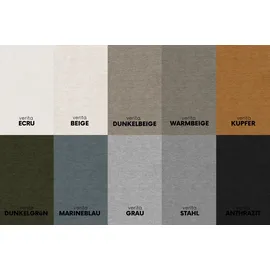 kaiser möbel Ecksofa Sofa L form, Couch L form MODENA STUDIO stoff Verita Ecru, Rechts