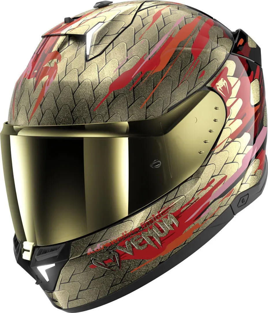 Shark Skwal i3 Venum Helm, zwart-rood-goud, XS Voorman