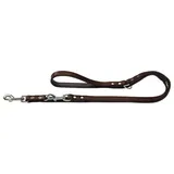 Hunter BASIC Verstellbare Führleine für Hunde, beschichtetes Spaltleder, Kunstleder, witterungsbeständig, 1,3/200 cm,