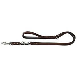 Hunter BASIC Verstellbare Führleine für Hunde, beschichtetes Spaltleder, Kunstleder, witterungsbeständig, 1,3/200 cm,