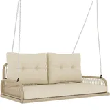 Outsunny Hollywoodschaukel Beige 2-Sitzer