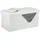 Relaxdays Truhenbank Gepolstert Weiß 76,5 x 38 x 38,5 cm