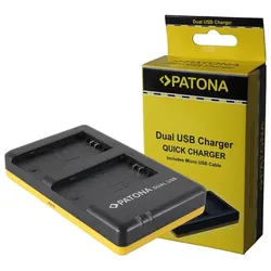 Dual Schnell-Ladegerät f. Sony NP-FZ100 A7 III A7M3 Alpha 7 III A7 R III A7RM3 Alpha 7 R III A9 Alpha 9 FZ100 BC-QZ1 inkl. USB-C Kabel