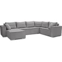 Ax Living Ecksofas Groß Lovere 314 Cm – Sofa Grau Mit Schlaffunktion & Strukturstoff