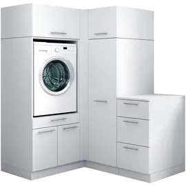 laundreezy Mehrzweckschrank-Set 150 x 200 x 68 cm Weiß