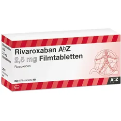 Rivaroxaban Abz 2.5 Mg Filmtabletten 1X20 St