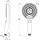 Ideal Standard Idealrain Solos Handbrause, 3 Strahlarten, A8896AA,