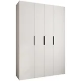 abiks möbel Drehtürenschrank COMO 170 x 245,5 x 50 cm Schwarz/Weiß