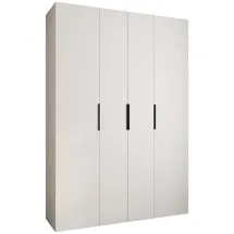 abiks möbel Drehtürenschrank COMO 170 x 245,5 x 50 cm Schwarz/Weiß