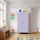 [en.casa] Kleiderschrank Esteli 80 x 170 x 45 cm Hellviolett